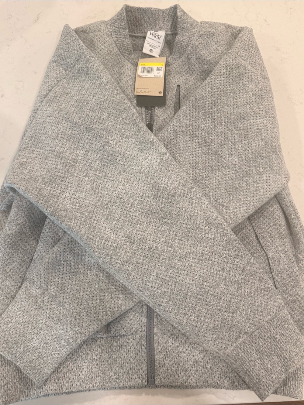 Nike Men's Light Gray Full-Zip Shirt Jacket